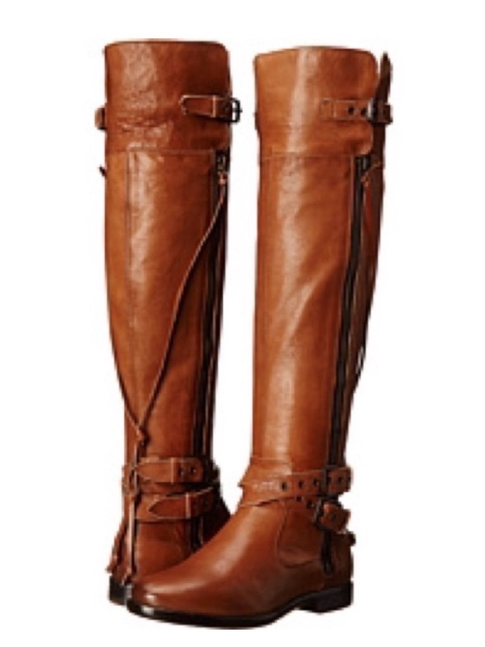 UGG Collection Nicoletta Chestnut, Over-the-knee Leather Boots Women’s Size 6.5